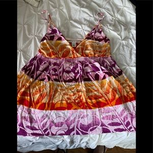 Beautiful spaghetti strap print tank top